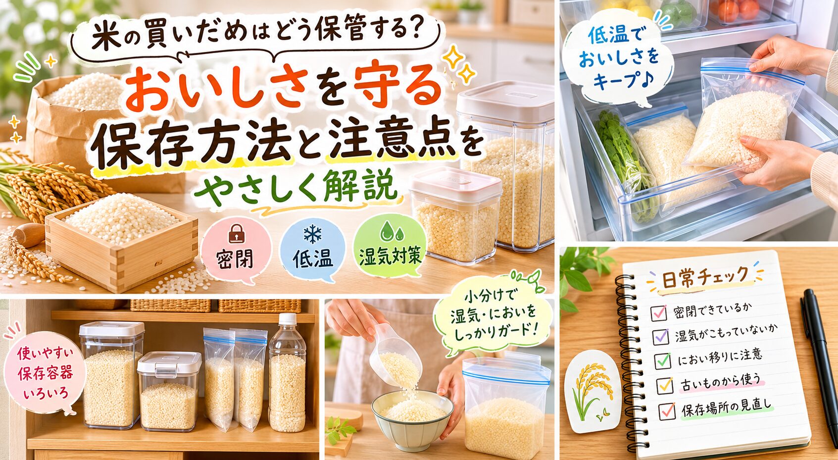 お米買いだめ保存