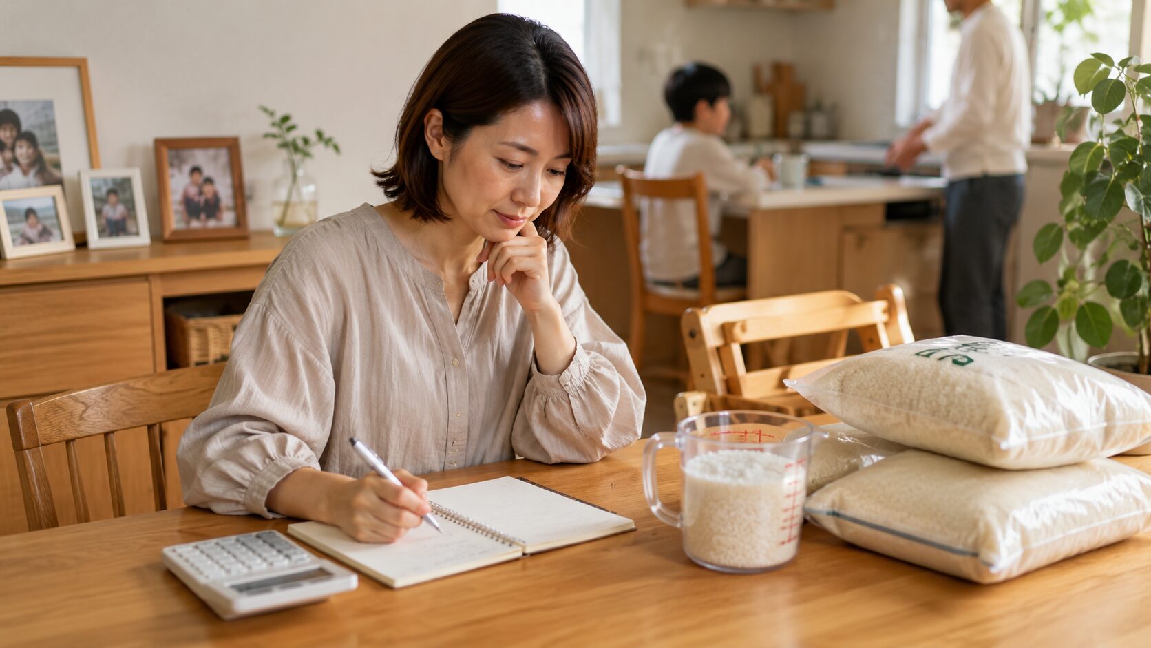 家庭に合った備蓄量を考える