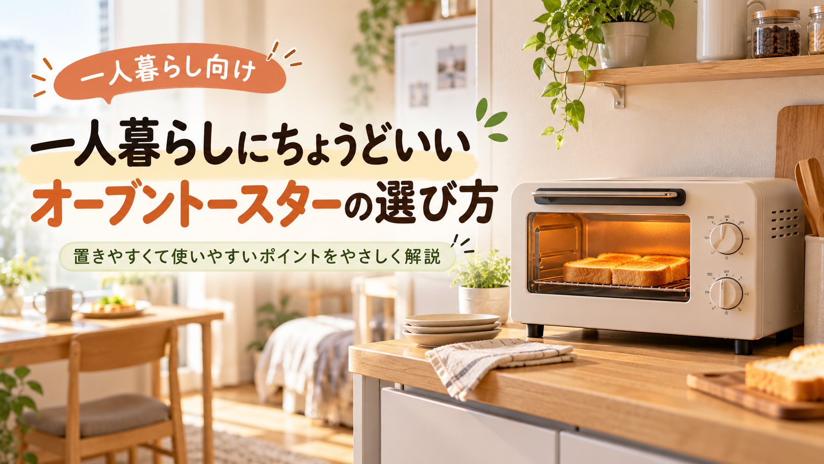 一人暮らしオーブントースター