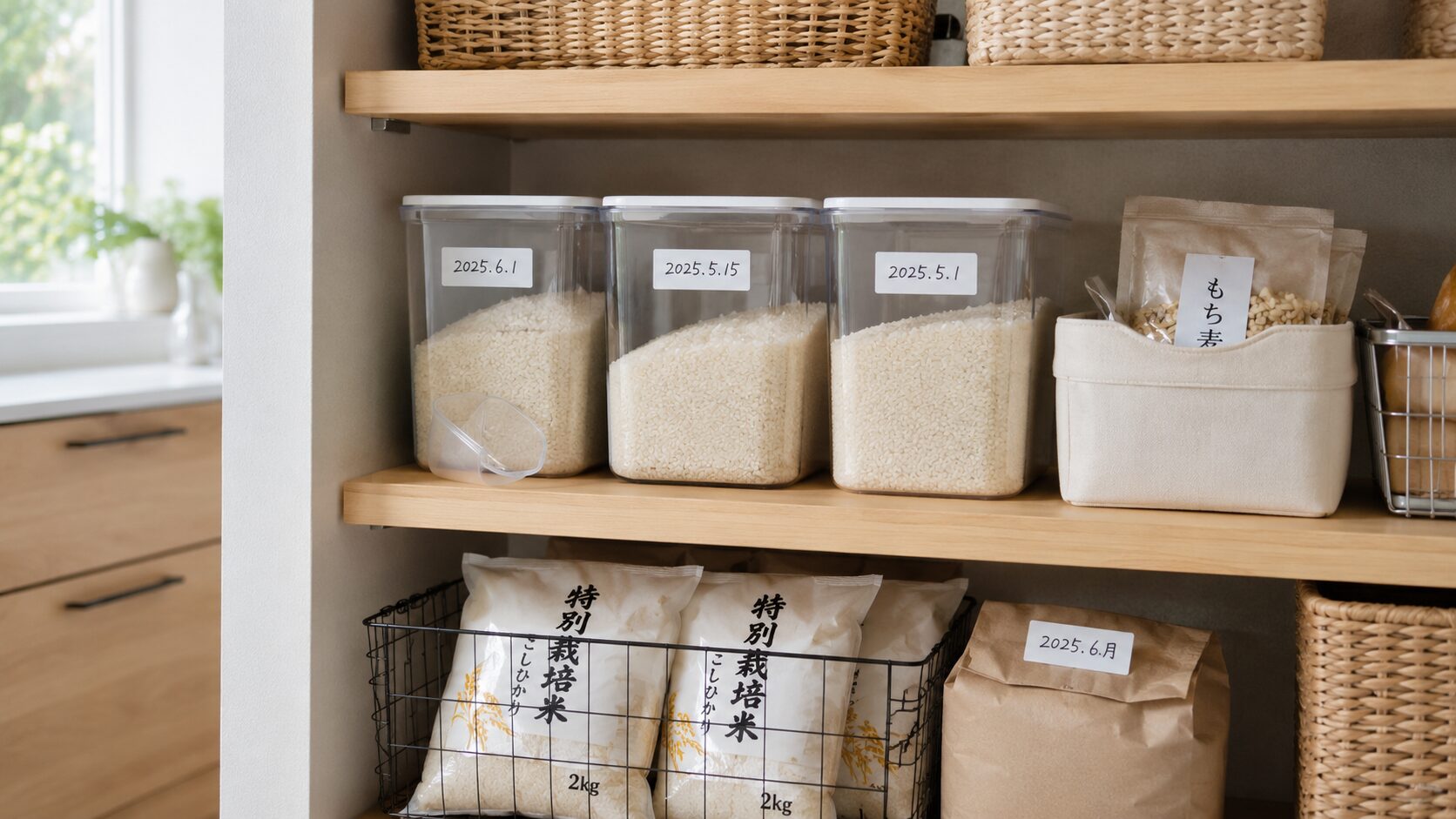 お米の保存と管理のイメージ